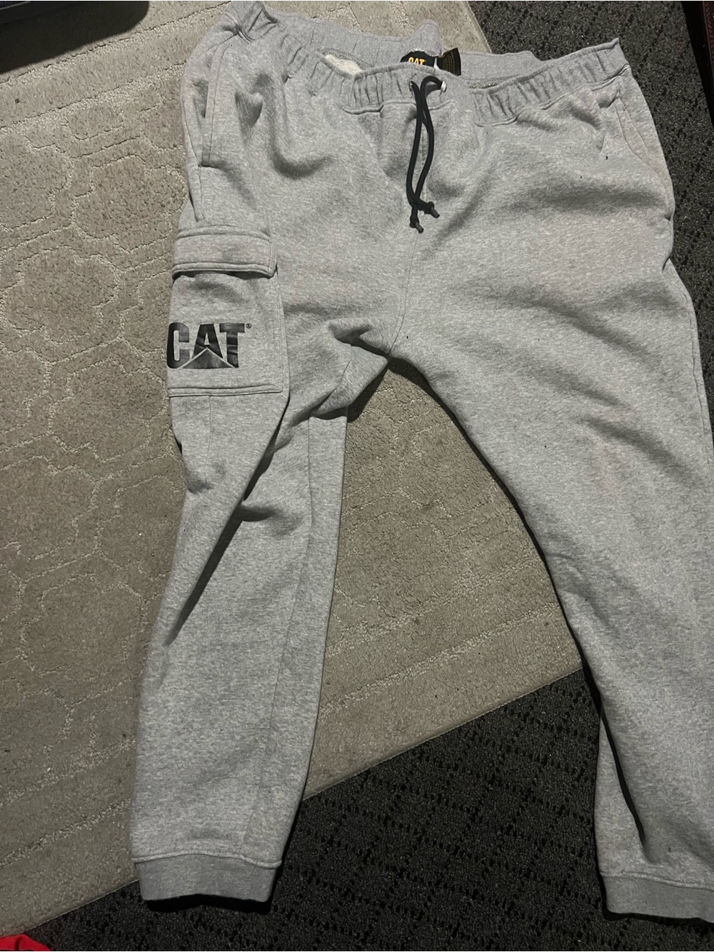 Men’s Grey Cargo Jogger Sweatpants
